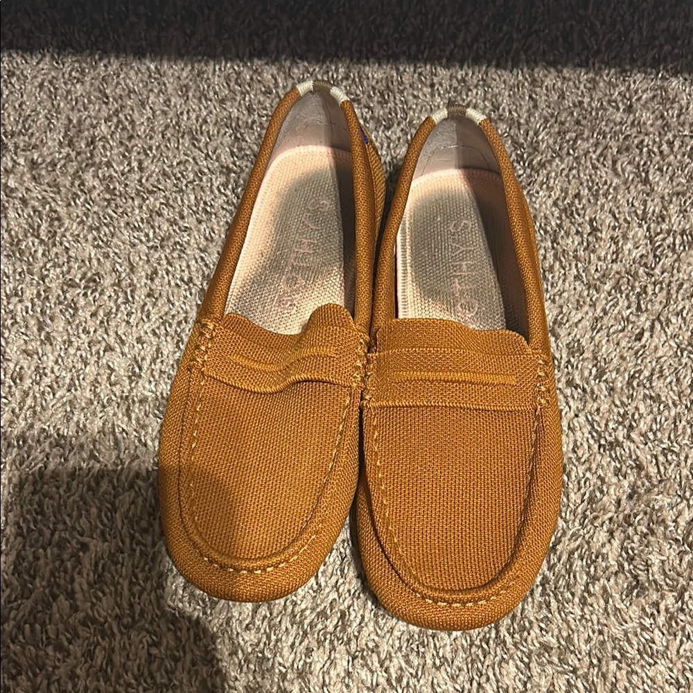 Rothy's driver loafers amber